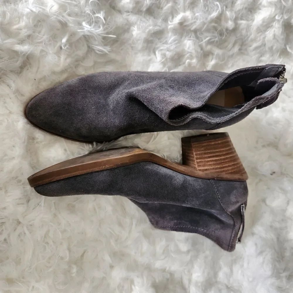 Dolce vita gray western booties